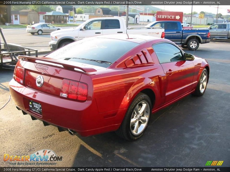 2008 Ford Mustang GT/CS California Special Coupe Dark Candy Apple Red / Charcoal Black/Dove Photo #10