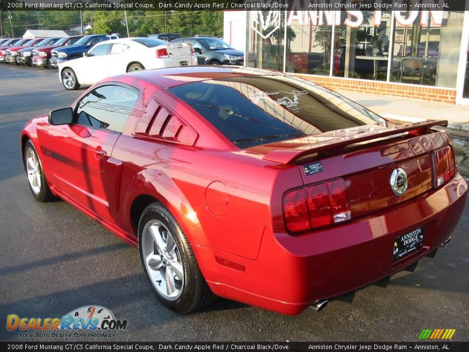 2008 Ford Mustang GT/CS California Special Coupe Dark Candy Apple Red / Charcoal Black/Dove Photo #12
