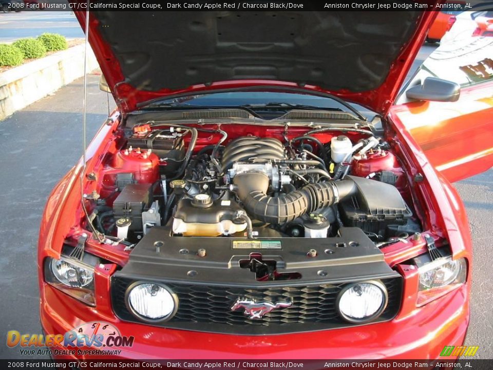 2008 Ford Mustang GT/CS California Special Coupe Dark Candy Apple Red / Charcoal Black/Dove Photo #13