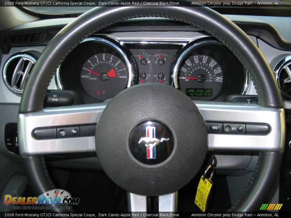 2008 Ford Mustang GT/CS California Special Coupe Dark Candy Apple Red / Charcoal Black/Dove Photo #22