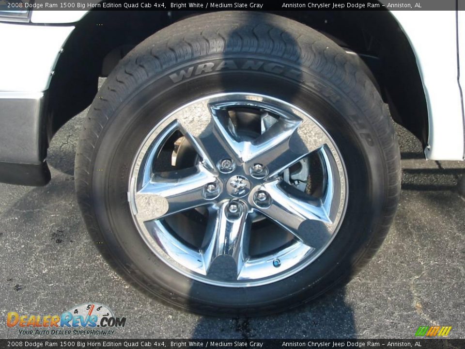 2008 Dodge Ram 1500 Big Horn Edition Quad Cab 4x4 Bright White / Medium Slate Gray Photo #2
