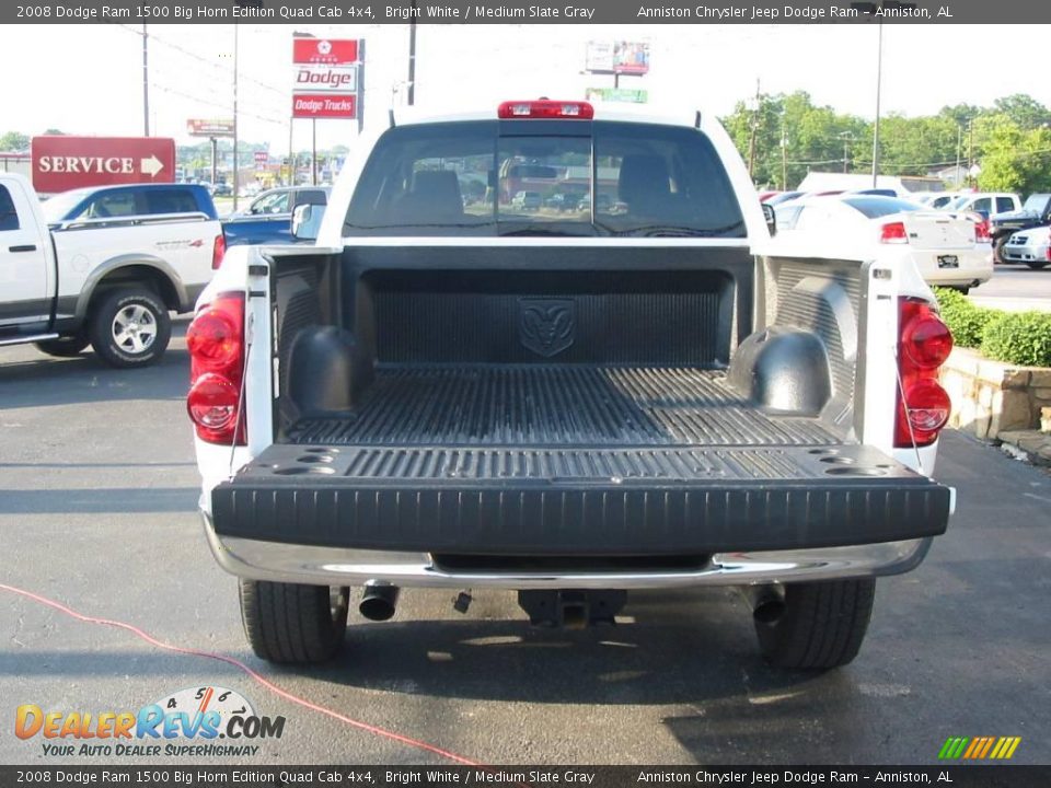 2008 Dodge Ram 1500 Big Horn Edition Quad Cab 4x4 Bright White / Medium Slate Gray Photo #9