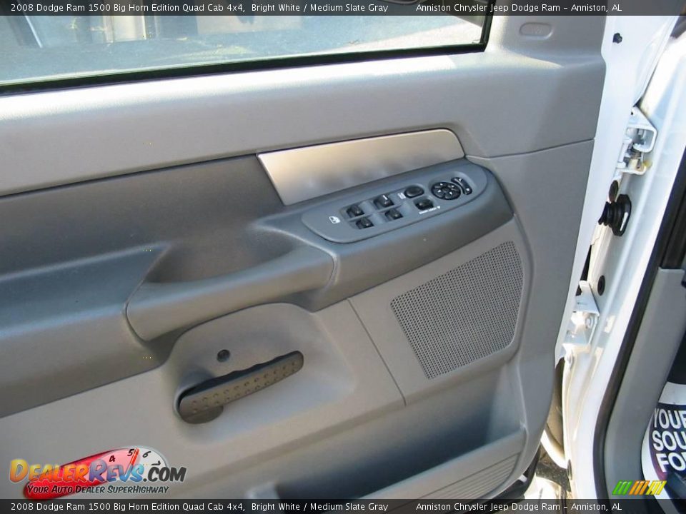2008 Dodge Ram 1500 Big Horn Edition Quad Cab 4x4 Bright White / Medium Slate Gray Photo #14