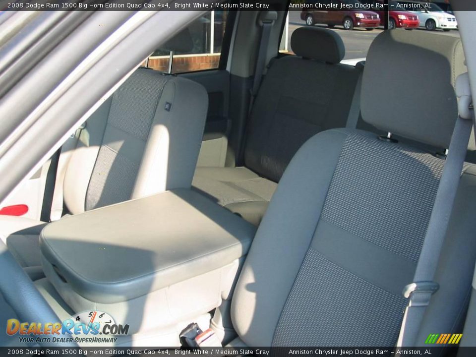 2008 Dodge Ram 1500 Big Horn Edition Quad Cab 4x4 Bright White / Medium Slate Gray Photo #16
