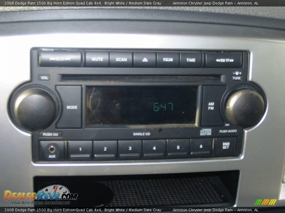 2008 Dodge Ram 1500 Big Horn Edition Quad Cab 4x4 Bright White / Medium Slate Gray Photo #19