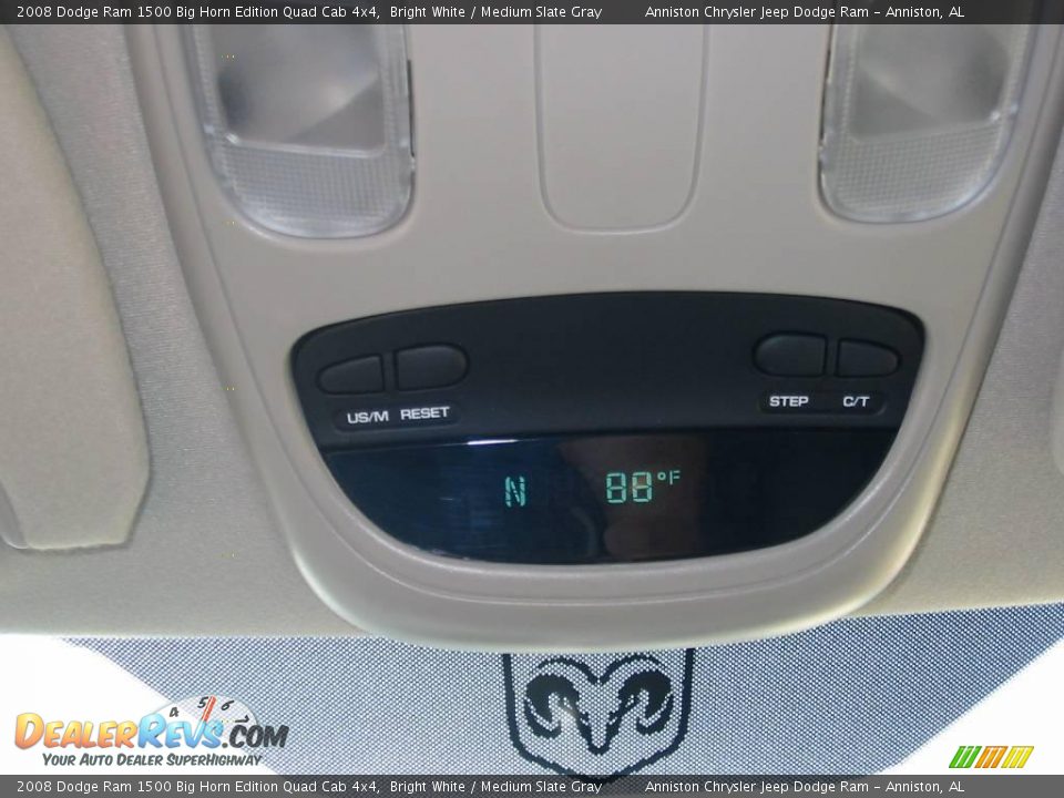 2008 Dodge Ram 1500 Big Horn Edition Quad Cab 4x4 Bright White / Medium Slate Gray Photo #23