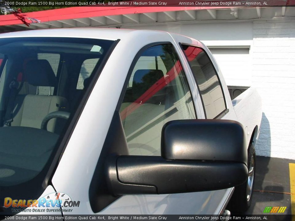 2008 Dodge Ram 1500 Big Horn Edition Quad Cab 4x4 Bright White / Medium Slate Gray Photo #24
