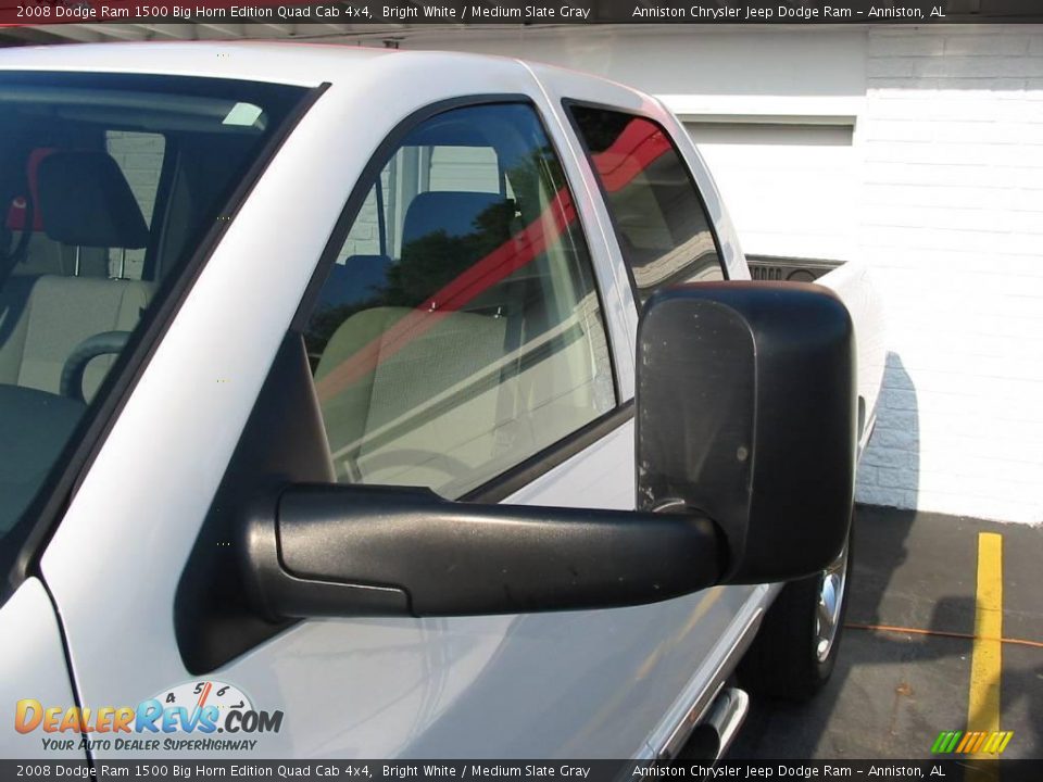 2008 Dodge Ram 1500 Big Horn Edition Quad Cab 4x4 Bright White / Medium Slate Gray Photo #25