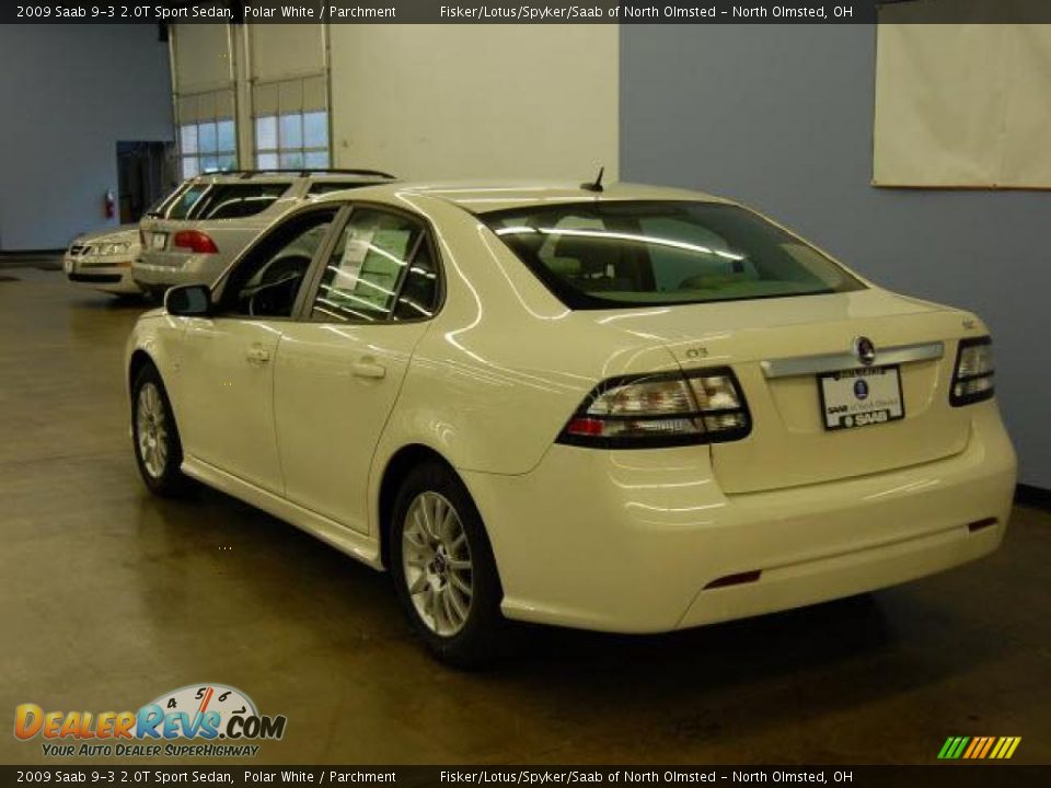 2009 Saab 9-3 2.0T Sport Sedan Polar White / Parchment Photo #3
