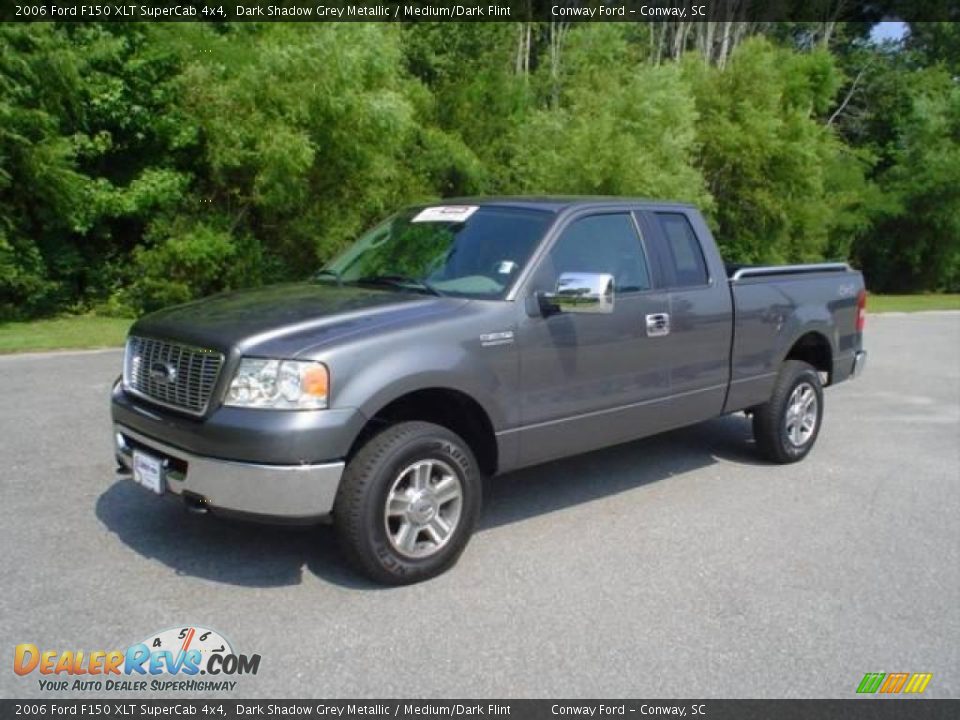 2006 Ford F150 XLT SuperCab 4x4 Dark Shadow Grey Metallic / Medium/Dark Flint Photo #1