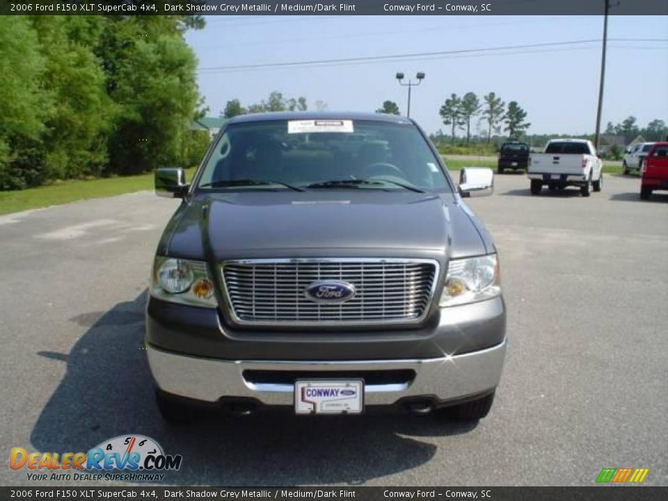 2006 Ford F150 XLT SuperCab 4x4 Dark Shadow Grey Metallic / Medium/Dark Flint Photo #2