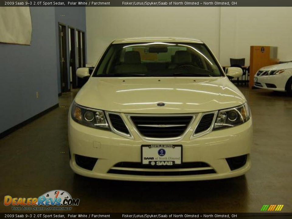 2009 Saab 9-3 2.0T Sport Sedan Polar White / Parchment Photo #5