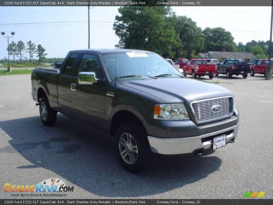 2006 Ford F150 XLT SuperCab 4x4 Dark Shadow Grey Metallic / Medium/Dark Flint Photo #3