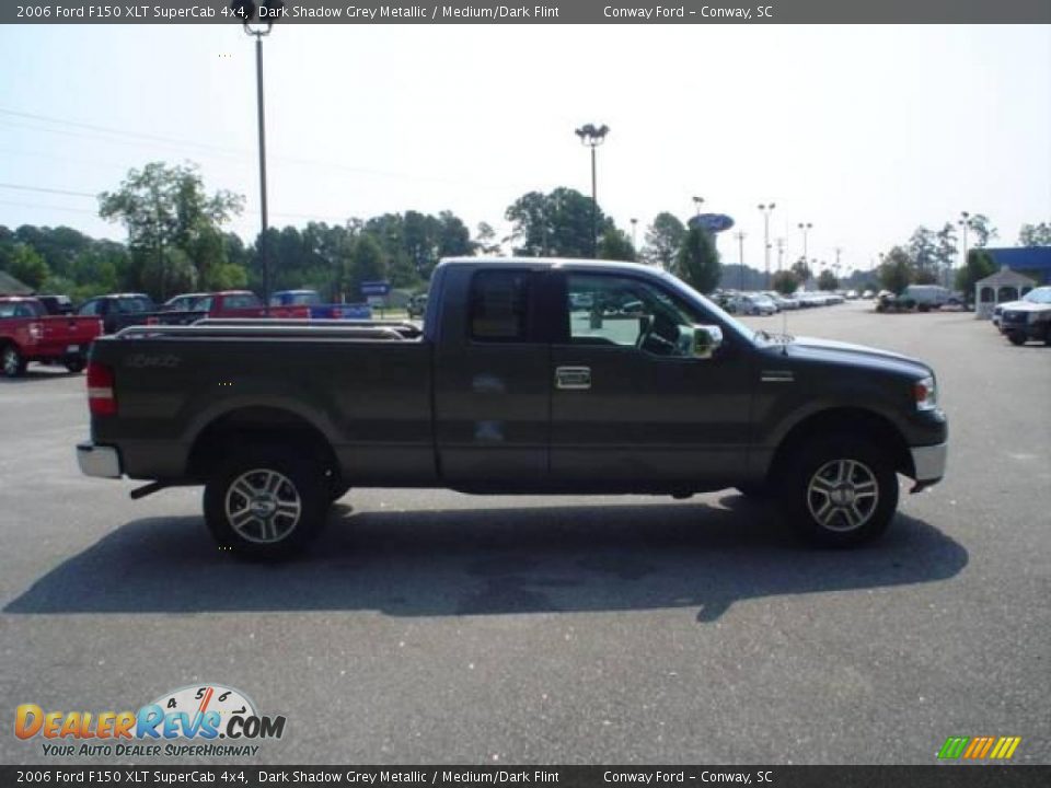 2006 Ford F150 XLT SuperCab 4x4 Dark Shadow Grey Metallic / Medium/Dark Flint Photo #4