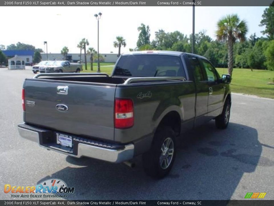 2006 Ford F150 XLT SuperCab 4x4 Dark Shadow Grey Metallic / Medium/Dark Flint Photo #5