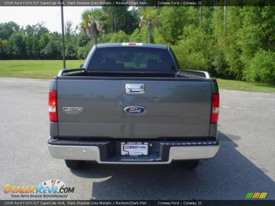 2006 Ford F150 XLT SuperCab 4x4 Dark Shadow Grey Metallic / Medium/Dark Flint Photo #6