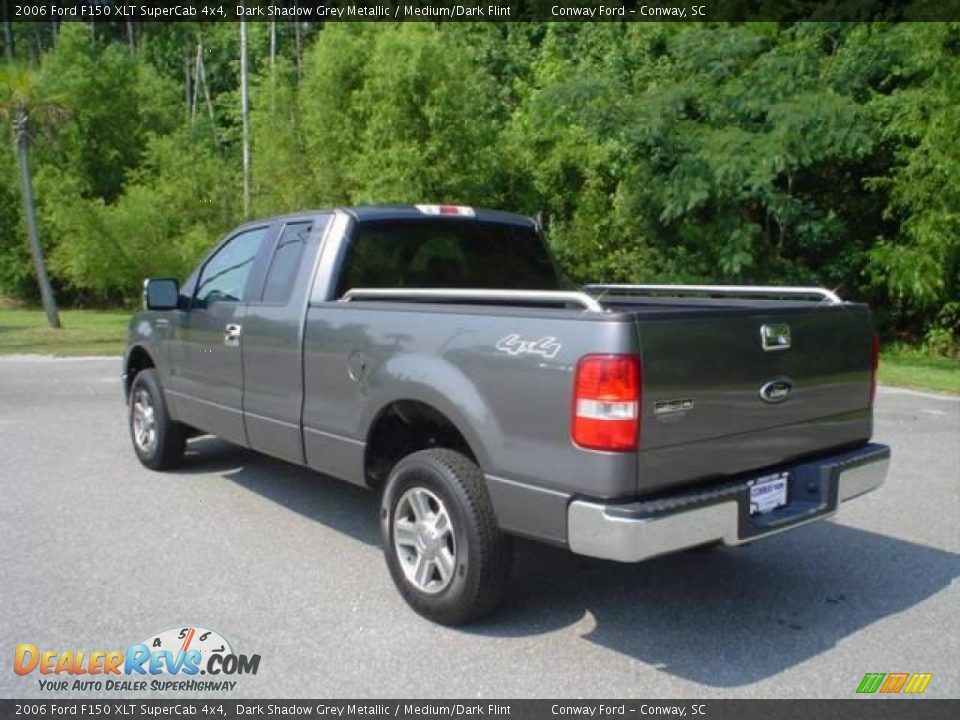 2006 Ford F150 XLT SuperCab 4x4 Dark Shadow Grey Metallic / Medium/Dark Flint Photo #7