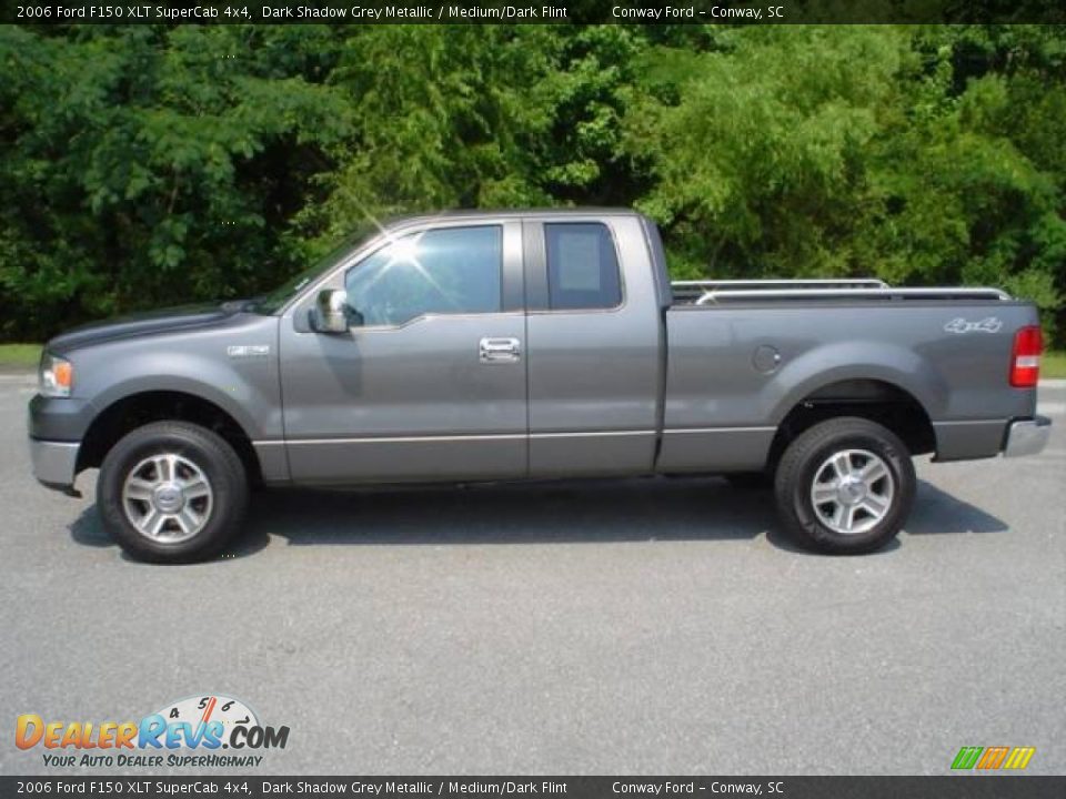 2006 Ford F150 XLT SuperCab 4x4 Dark Shadow Grey Metallic / Medium/Dark Flint Photo #8