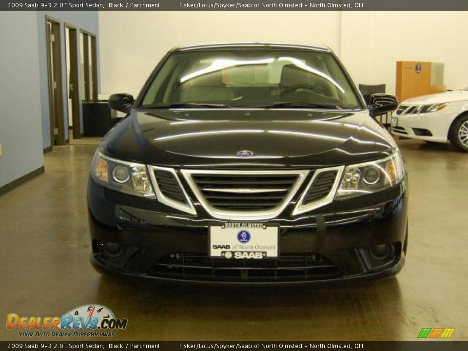 2009 Saab 9-3 2.0T Sport Sedan Black / Parchment Photo #5