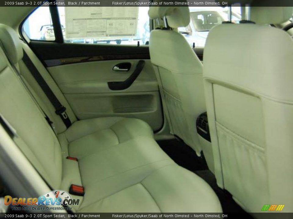 2009 Saab 9-3 2.0T Sport Sedan Black / Parchment Photo #6