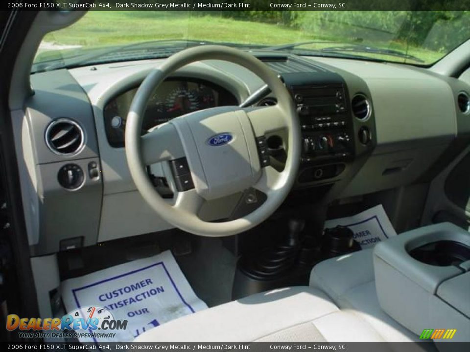 2006 Ford F150 XLT SuperCab 4x4 Dark Shadow Grey Metallic / Medium/Dark Flint Photo #21
