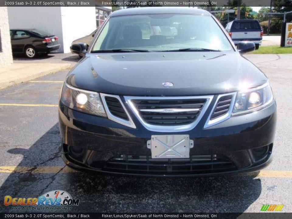2009 Saab 9-3 2.0T SportCombi Black / Black Photo #5