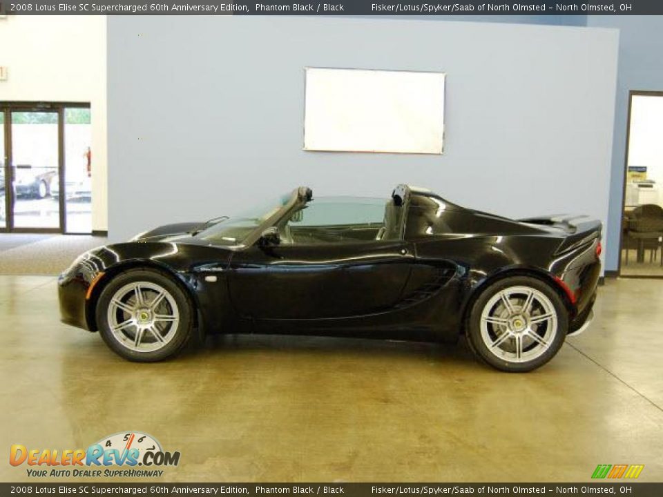 2008 Lotus Elise SC Supercharged 60th Anniversary Edition Phantom Black / Black Photo #2