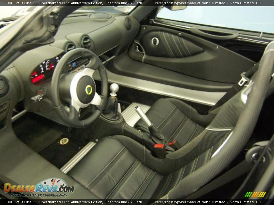2008 Lotus Elise SC Supercharged 60th Anniversary Edition Phantom Black / Black Photo #6