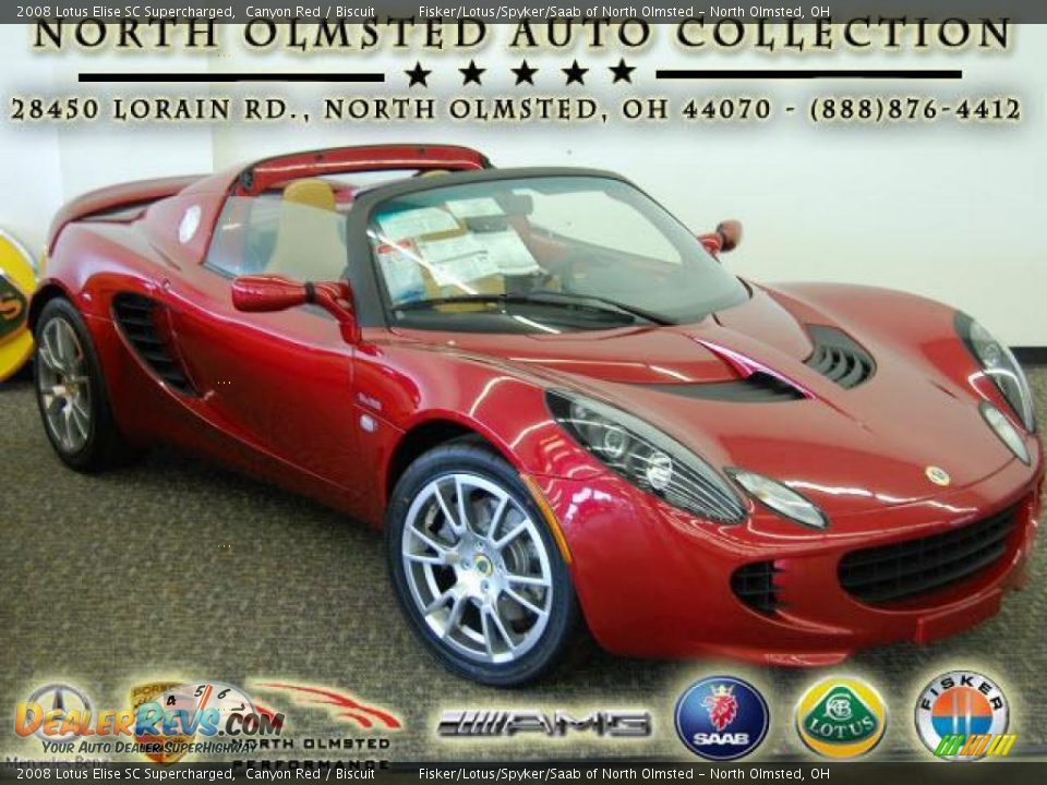 2008 Lotus Elise SC Supercharged Canyon Red / Biscuit Photo #1