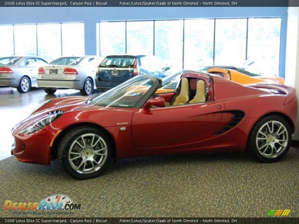 2008 Lotus Elise SC Supercharged Canyon Red / Biscuit Photo #3