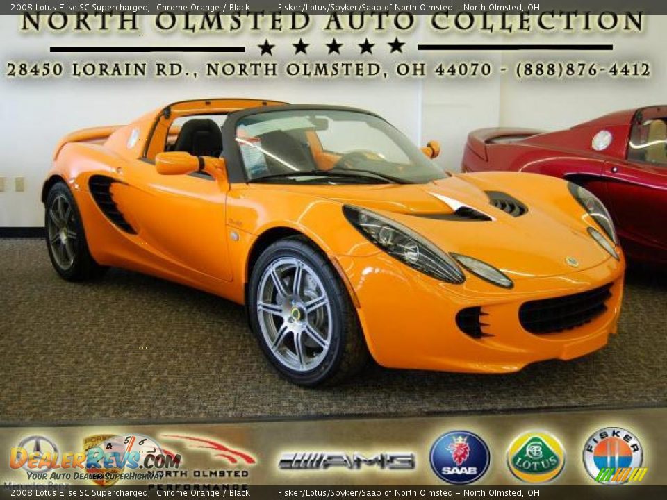 2008 Lotus Elise SC Supercharged Chrome Orange / Black Photo #1