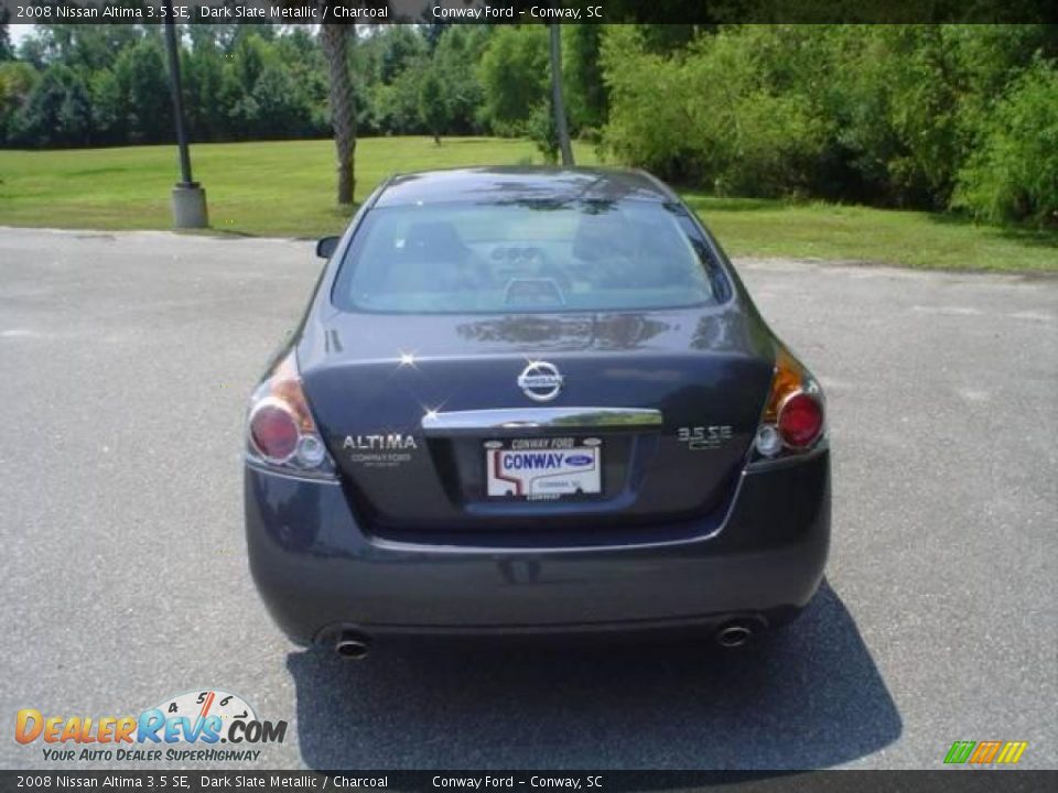 2008 Nissan Altima 3.5 SE Dark Slate Metallic / Charcoal Photo #6
