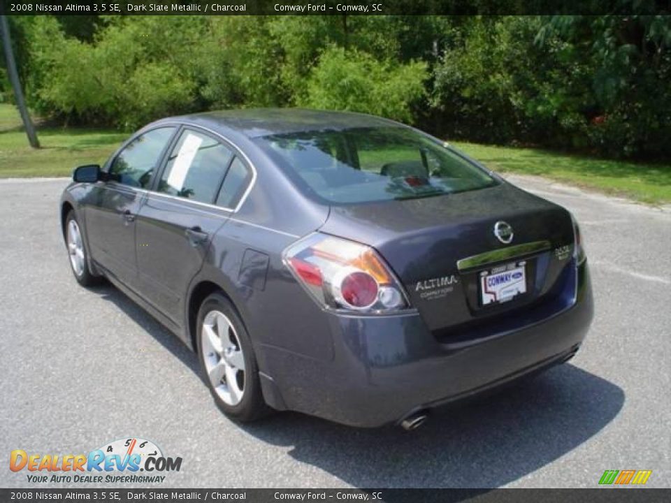 2008 Nissan Altima 3.5 SE Dark Slate Metallic / Charcoal Photo #7