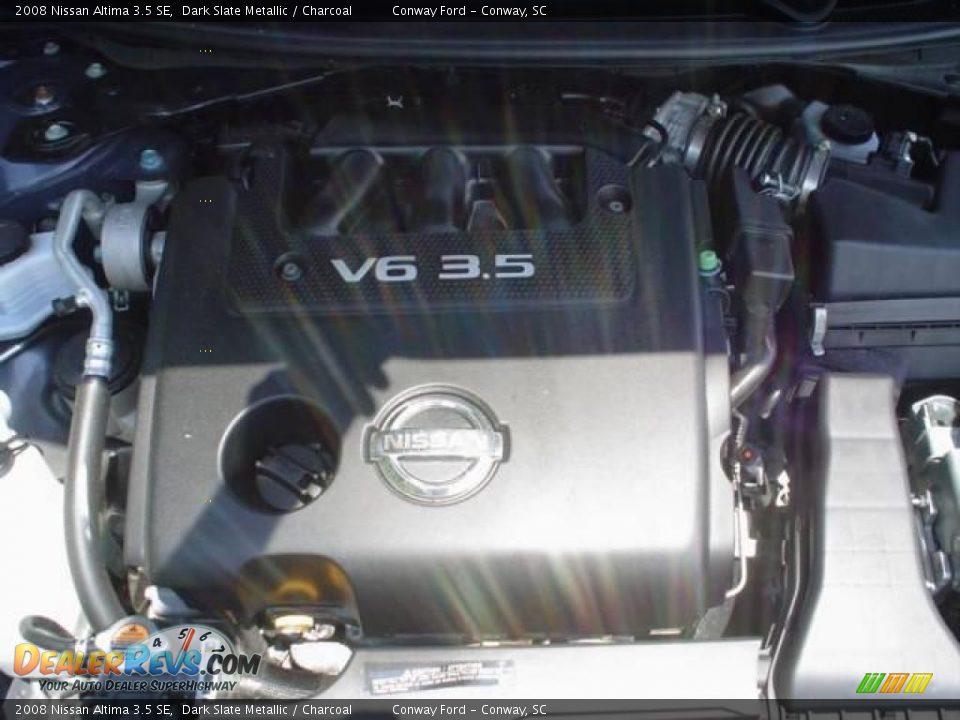 2008 Nissan Altima 3.5 SE Dark Slate Metallic / Charcoal Photo #11