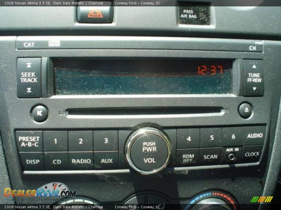 2008 Nissan Altima 3.5 SE Dark Slate Metallic / Charcoal Photo #21