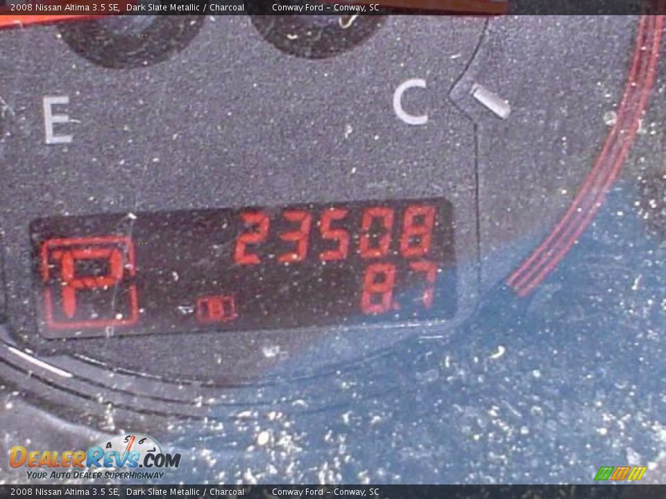 2008 Nissan Altima 3.5 SE Dark Slate Metallic / Charcoal Photo #24