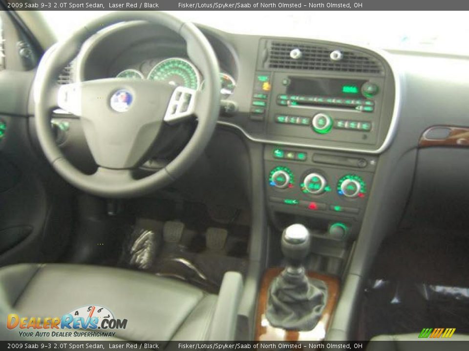 2009 Saab 9-3 2.0T Sport Sedan Laser Red / Black Photo #7