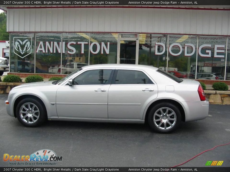 2007 Chrysler 300 C HEMI Bright Silver Metallic / Dark Slate Gray/Light Graystone Photo #2