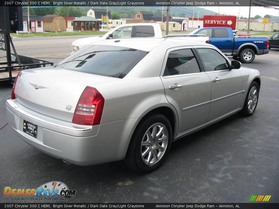 2007 Chrysler 300 C HEMI Bright Silver Metallic / Dark Slate Gray/Light Graystone Photo #3