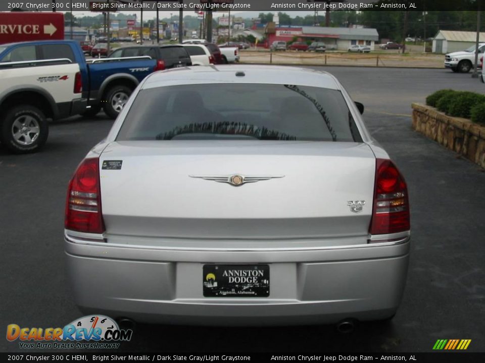 2007 Chrysler 300 C HEMI Bright Silver Metallic / Dark Slate Gray/Light Graystone Photo #4