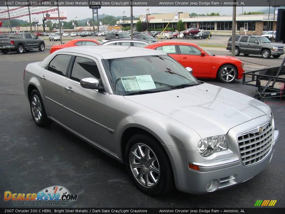 2007 Chrysler 300 C HEMI Bright Silver Metallic / Dark Slate Gray/Light Graystone Photo #8