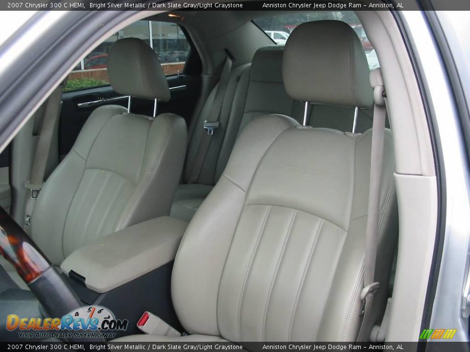 2007 Chrysler 300 C HEMI Bright Silver Metallic / Dark Slate Gray/Light Graystone Photo #16