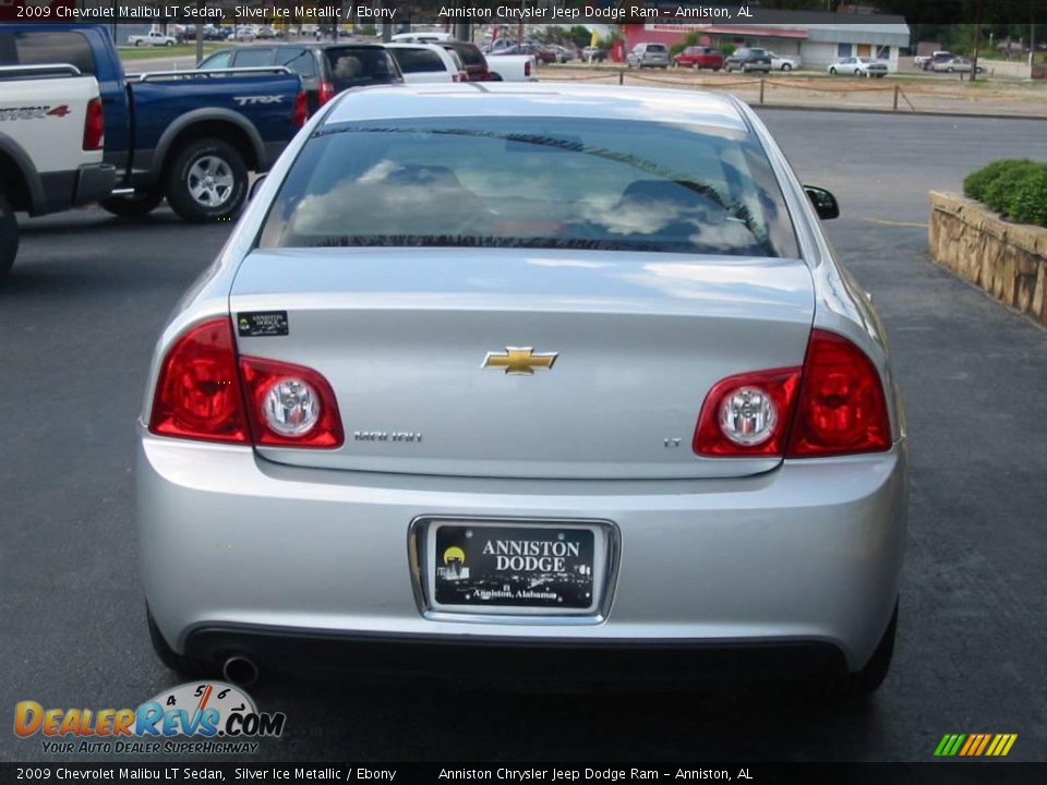 2009 Chevrolet Malibu LT Sedan Silver Ice Metallic / Ebony Photo #6