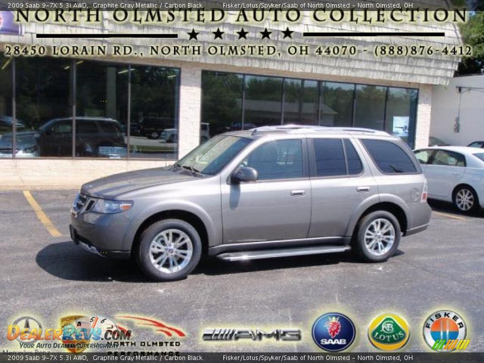 2009 Saab 9-7X 5.3i AWD Graphite Gray Metallic / Carbon Black Photo #1