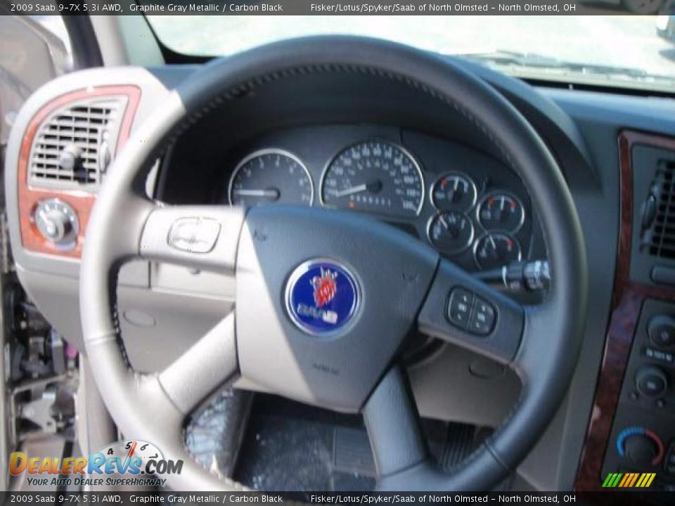 2009 Saab 9-7X 5.3i AWD Graphite Gray Metallic / Carbon Black Photo #9