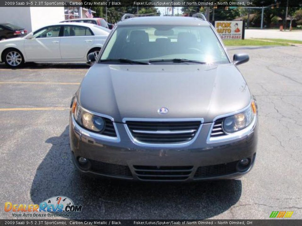 2009 Saab 9-5 2.3T SportCombi Carbon Gray Metallic / Black Photo #5