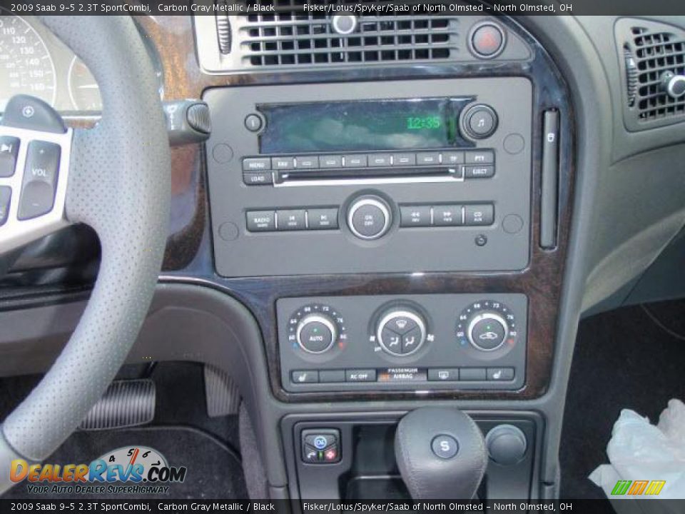 2009 Saab 9-5 2.3T SportCombi Carbon Gray Metallic / Black Photo #8