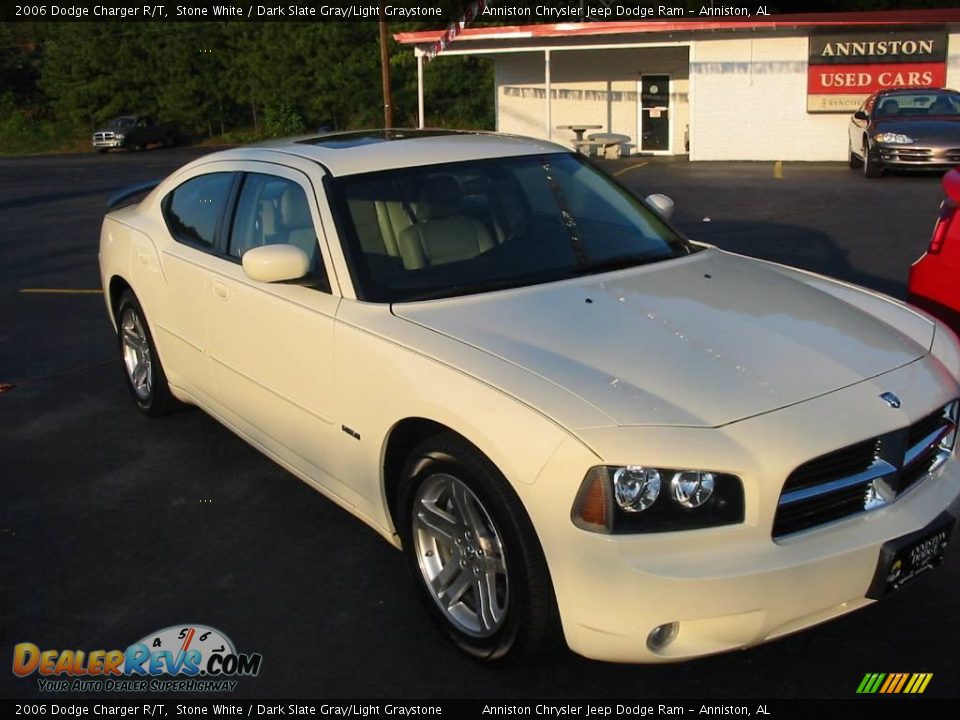 2006 Dodge Charger R/T Stone White / Dark Slate Gray/Light Graystone Photo #2