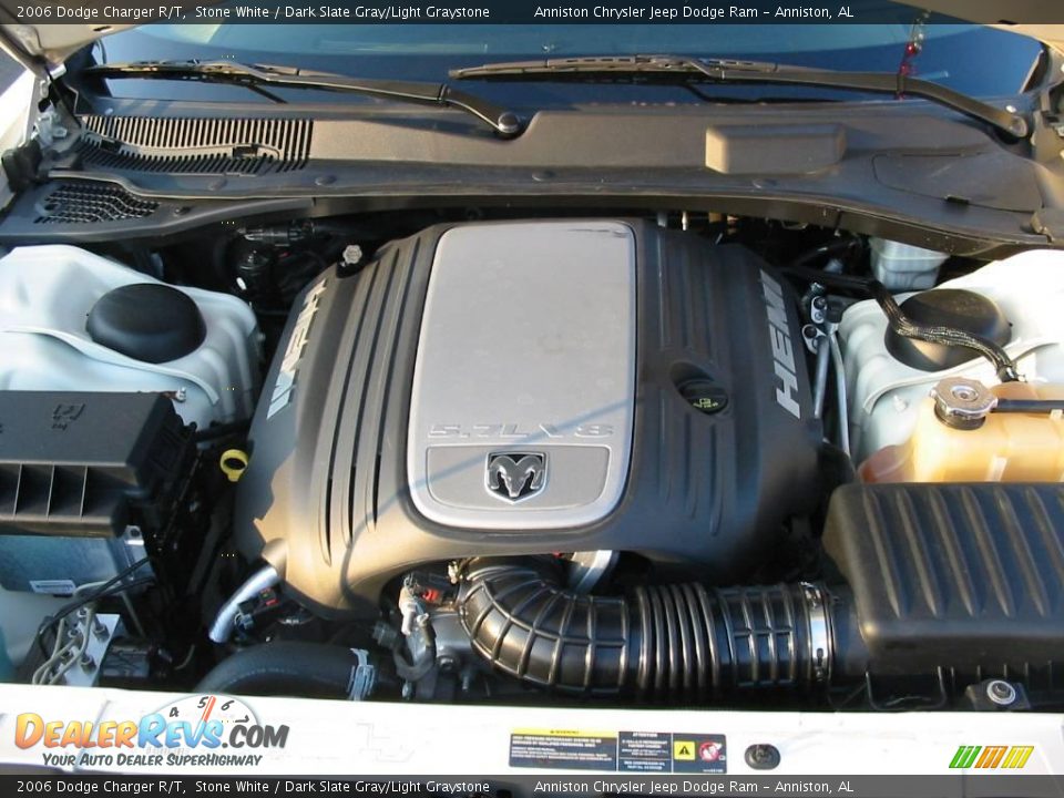 2006 Dodge Charger R/T Stone White / Dark Slate Gray/Light Graystone Photo #24