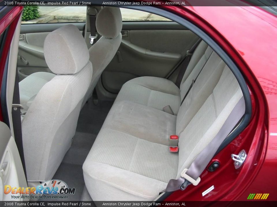 2008 Toyota Corolla CE Impulse Red Pearl / Stone Photo #9